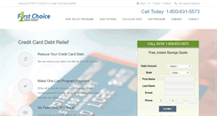 Desktop Screenshot of firstchoicedebtrelief.com